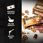Authentic Bar Kitchen Sink Protein Bars - Tasty Meal Replacement Energy Bars w/ 16g Whey Protein Isolate, Natural Sugars from Pure Honey, Healthy Fat Peanut Butter Foundation - 12 Pack