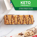 Atkins Chocolate Almond Caramel Protein Meal Bar, High Fiber, 15g Protein, 1g Sugar, 3g Net Carbs, Meal Replacement, Keto Friendly, 8 Count