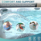 2 Pack 77444 Grey Pillow Replacement for Hot Spring/Hot Spot Watkins Hot Tub 2015-2019 Spa Model, Hot Tub Spa Head Rest Pillows Fits Hot Spot Relay Rhythm SX Tempo TX Spa Neck Pillow