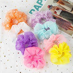 8 Pcs LED Scrunchies for Women - Scrunchy, Light Up Scrunchies for Girls, Colorful Yarn Hair Tie Multi Light Modes, Glow in the Dark Hair Accessories for Christmas Rave Party (#01)