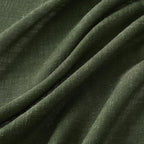 MIULEE Olive Green Linen Curtains 96 Inch Long for Bedroom Living Room, Soft Thick Linen Textured Window Drapes Semi Sheer Light Filtering Rod Pocket Back Tab Christmas Burlap Look, 2 Panels