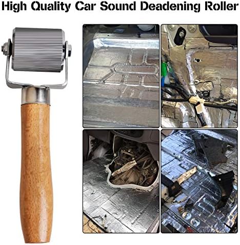 Car Sound Deadening Roller Metal Installation Tool 3 Pcs for Auto Noise Roller Car Sound Deadener Application Installation Tool Rolling Wheel Interior Accessories
