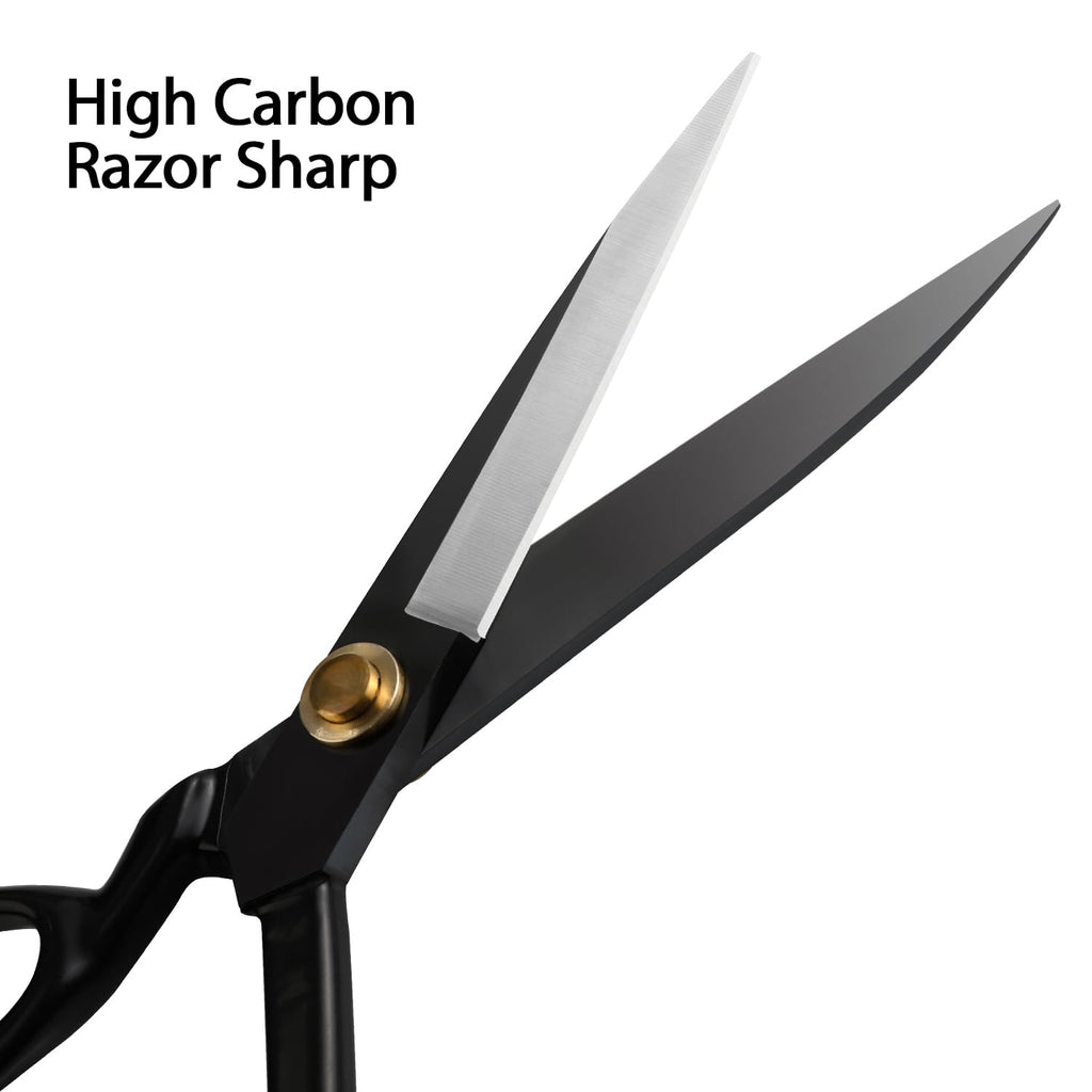 Fabric Scissors Professional 10 inch Heavy Duty Scissors for Leather Sewing shears for Tailoring Industrial Strength High Carbon Steel Tailor Shears Sharp for Home Office Artists Dressmakers