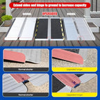 Ruedamann Wheelchair Ramp, Wider Design Threshold Ramp, Portable and Foldable Design, 600 Pound Capacity, Non-Skid Surface, for Home, Steps, Stairs, Doorways (3FT, Pack of 1)