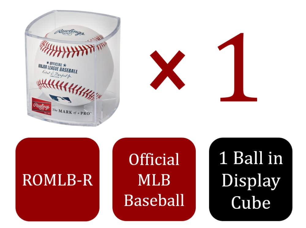 Rawlings | Official 2023 Major League Baseball | Display Case Included | MLB | ROMLB-R