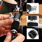 Facmogu 13PCS Cymbal Replacement Accessories, Standard Hi-Hat Clutch, Drum Cymbal Felt Pads Include Wing Nuts & Washers & Plastic Cymbal Sleeves, Replacement for Drum Set - Black
