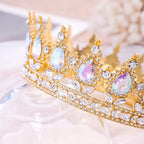 Queen Crown for Women Crystal Tiara for Girl Rhinestone Wedding Headband for Bride Hair Accessories for Costume Birthday Party Prom Gifts
