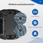 8 Pack Mop Pads Compatible with eufy X10 Pro Omni / X9 Pro Robot Vacuum Cleaner, Spin Cleaning Pads Replacement Accessories Set