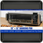 13" × 13" Professional Baking Sheet, Air Fryer Accessories, Replacement Baking Pan for Ninja SP100, SP101, SP1001C, SP201 Foodi Air Fry Oven, Nonstick Sheet Pan for Foodi 8-in-1 Air Fry Oven