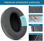 Replacement Ear Pads for Sennheiser HD280/HD280-13/HD280-Pro/HD281/HMD280/HMD280 Pro/HMD280-13/HMD281/HMD281 Pro Headphones, Earpads Cushions with Upgrade Memory Foam - Black