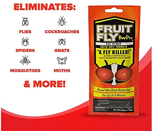 Fruit Fly BarPro – 4 Month Protection Against Flies, Cockroaches, Mosquitos & Other Pests. Fly Traps for Indoors. Better Than a Fly Trap. Better Than Fly Traps Outdoor. Better Than Mosquito Zapper