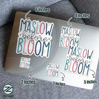 (3Pcs) Maslow Before Bloom Sticker Mental Health Self Love 2" Waterproof Vinyl Decal Sticker for Laptop Water Bottle Hard Hat Cup Cars Decals Gift for Her Him Adults 2 Inches