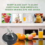 6 Fins Blender Extractor Blade Assembly Fits for Ninja 16oz Cup Replacement Compatible with Nurti Ninja BL660 BL663 BL663CO BL665Q BL770 BL770A BL771 BL771C BL772 BL773CO BL780 BL740