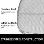 Replacement Splatter Shield for Ninja Foodi AG301,Accessories for Foodi 5-in-1 Indoor Grill,Stainless Steel Fine Mesh Splatter Screen for Ninja AG300, AG300C,AG301C, AG302, AG400