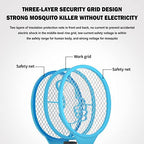 SUPERDRIVE Bug Zapper 2 Pack 3000 Volts Electric Fly Swatter Fly Killer Racket for Indoor and Outdoor 2AA Batteries not Included,Circular…