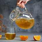 Amazing Abby - Bubbly - Plastic Pitcher (64 oz, 2 Quart), Clear Water Pitcher with Lid, Fridge Jug, BPA-Free, Shatter-Proof, Great for Iced Tea, Sangria, Lemonade, Juice, Milk, and More