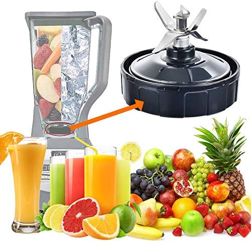 Pro Extractor Blade Assembly for Ninja Blender, 7 Fins Blender Blade Replacement fit for Nutri Ninja Blender, Blender Replacement Parts 409KKU641 compatible with BL480 BL640 BL642 BL680 BL682 NN102