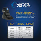 United Ortho Short Air Cam Walker Fracture Boot, Medium, Black & Med Spec 264014 ASO Ankle Stabilizer, Black, Medium