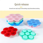 Silicone Egg Bites Molds Air Fryer Mold, Pink Instant Pot Egg Bite Molders Pastel Muffin Cupcake Pan Mold for Cooker Accessories