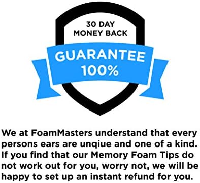 Foam Masters Memory Foam Ear Tips for AirPods Pro 1st & 2nd Gen | Comfortable | Secure | Better Noise Cancellation | Version 3.0 Replacement Buds (Large - 3 Pairs, Black)