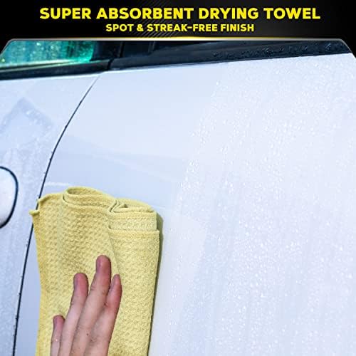 Meguiar's Water Magnet Microfiber Drying Towel - Premium Car Drying Towel That's Super Plush, Water Absorbent & Scratch-Free - 1 Pack