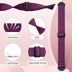 Elastic Watch Band - Compatible with Fitbit Inspire 3/2/HR/Ace 2/3, Soft Nylon Sport Wristband Replacement Straps For Women & Men