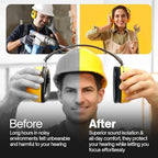 for 3M WorkTunes Replacement Ear Pads Headphones Connect Hearing Protection with Noise Cancelling Radio Ear Muffs AM/FM Bluetooth Headset Protective Earmuffs Shooting Ear Protection Mowing (Pack 4)