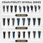SH30 Replacement Heads for Philips Norelco Shaver Series 3000, 2000, 1000 and S1560 with Durable Sharp Blade, Razor Blades for Philips Norelco Shaver 3800, 3600, 2400, etc.