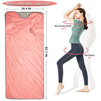 Surnuo Larger Size Sauna Blanket for Detox- Far Infrared (FIR) Sauna Blanket, Sweating Sauna Bed Body Heating with Sleeves for Stress Pain Relief Health Pink