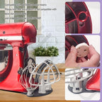 Stand Mixer Attachment Holders, Compatible with Kitchenaid Mixer & KitchenAid Flat Beater, Kitchen Accessory Organizer, Accessories for Storing Dough Hooks,Flat & Flex Edge Beater