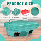 Qualirey 6 Pack Rat Bait Stations with 6 Keys Reusable Mouse Bait Stations Heavy Duty Bait Boxes for Rodents Outdoor Mouse Poison Holder Large Station Traps for Mice Pests, Bait Not Included (Green)