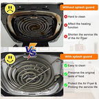 Stainless Steel Splatter Shield for Ninja Foodi AG301, Air Fryer Replacement Parts Accessories Fine Mesh Splatter Screen for Ninja Foodi 5 in1 Indoor Grill Air Fryer AG300,AG300C,AG301C,AG302,AG400