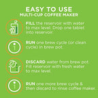 AFFRESH Coffee Maker Cleaner, Works with Multi-Cup and Single-Serve Brewers, 3 Tablets