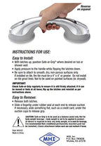 Safe-er-Grip Safe-er-Grip Changing Lifestyles Suction Cup Grab Bars for Bathtubs & Showers; Safety Bathroom Assist Handle, Chrome, 12 inches