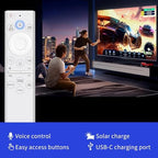 Voice BN59-01391A Frame tv Remote for Samsung tv Remote Replacement with Rechargeable Solar Cell and 4 Shortcut Buttons for Samsung Smart TVs Neo LED 4K 8k Ultra HD 2021-2023