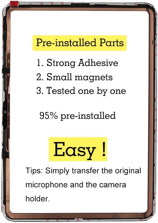 for iPad 10 (10th Generation 2022) A2696 A2757 A2777 Screen Replacement Digitizer Glass Touch Kits, for iPad 10th Gen 10.9 Inch, Full Repair Sets(10.9" Screen)