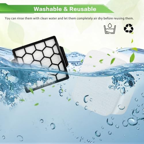 VIEWALL Filters Replacement for Shark Pet ZU102 Pet Pro ZU60 ZU62 Swivel Pro ZU51 NV151 NV150 CU50WM Pet Plus NV251 NV255 Navigator Upright Vacuum, Part 1238FT60 1239FT60