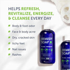 Truremedy Naturals Remedy Tea Tree Oil Body Wash - Body Wash That Helps Body Odor, Ringworm, & Skin Irritations - Tea Tree Soap Body Wash (1 pk, 12 oz)