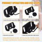 Universal Roller Skid Snow Thrower Shoes | 490-241-0038 Snow Blower Skid Shoes W/Hardware, for Craftsman, MTD, Cub C-adet, Fits Most 2-Stage and 3-Stage Snow Thrower Snowblowers