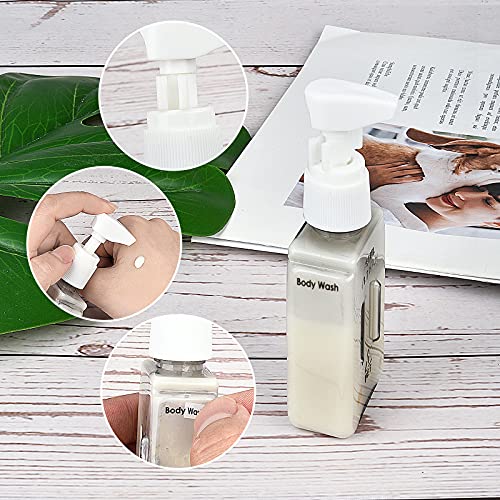 Bpluma Travel Bottles, Leak Proof Containers For Toiletries TSA Approved Airplane Accessories Kits For Liquid With Labels