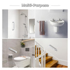 Grab Bars for Shower, 1 Pack 18-Inch Anti Slip Shower Handles for Elderly, Safety Shower Grab Bar, Stainless Steel Handicap Grab Bars for Bathroom (White 1" Diameter)