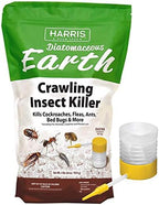 Harris Diatomaceous Earth Crawling Insect Killer, 4lb with Powder Duster Included Inside The Bag