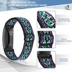 10 PACK Elastic Band Compatible with Fitbit Inspire/Fitbit Inspire HR/Fitbit Inspire 2,Adjustable Nylon Sport Replacement Wristband for Women&Men