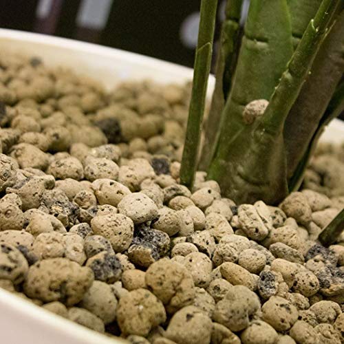 GROW!T GMC10L - 4mm-16mm Clay Pebbles, Brown, (10 Liter Bag) - Made from 100% Natural Clay, Can be used for Drainage, Decoration, Aquaponics, Hydroponics and Other Gardening Essentials