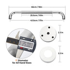 Grab Bars for Shower, 2 Pack 18-Inch Anti Slip Shower Handles for Elderly, Safety Shower Grab Bar, Stainless Steel Handicap Grab Bars for Bathroom (Polished Nickel 1" Diameter)