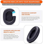 WC Wicked Cushions MDR-7506 Replacement Ear Pads - Comfortable Leather & Luxury Memory Foam | Durable & Fit MDR-7506, MDR-V6, MDR-CD900ST - Perforated Pu Leather