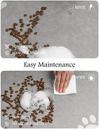 Pet Feeding Mat-Absorbent Dog Mat for Food and Water Bowl-No Stains Quick Dry Dog Water Dispenser Mat-Dog Accessories Pet Supplies-Dog Water Bowl for Messy Drinkers