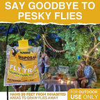 Fly Traps Outdoor Fly Traps Bag Fly Catchers Outdoors Upgraded 40g Bait. Stable Horse Ranch Fly Trap. Disposable Fly Traps Outdoor Hanging Fly Killer 4 PCs…