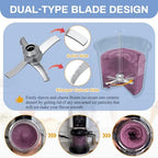 NANOBABY Replacement Paddle Blade Compatible with Ninja Creami NC300 Series Ice Cream Makers, Mixing Blade Paddle Replacement for Ninja NC299AMZ NC301 CN305A CN301CO, Stainless Steel, Silver