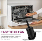 DLC-2ACBN Fits for Cuisinart Mini Prep Plus Food Processor Replacement Chopping Blade, Only Fit DLC-2A Replacement Blade, Compatible with DLC-2A, DLC-2ATQ, DLC-2AR, DLC-2APK et, Sharp and Strong Blade